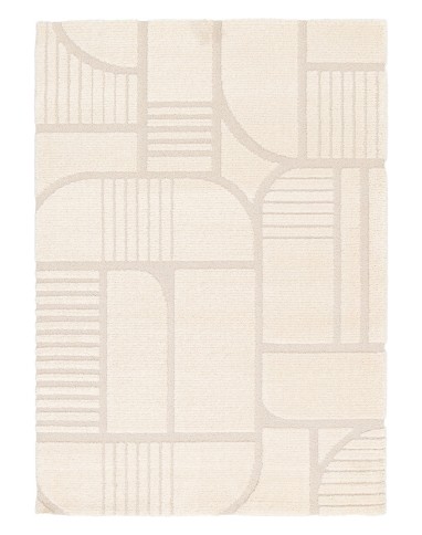 Tapis GROUND  , géométrique Beige