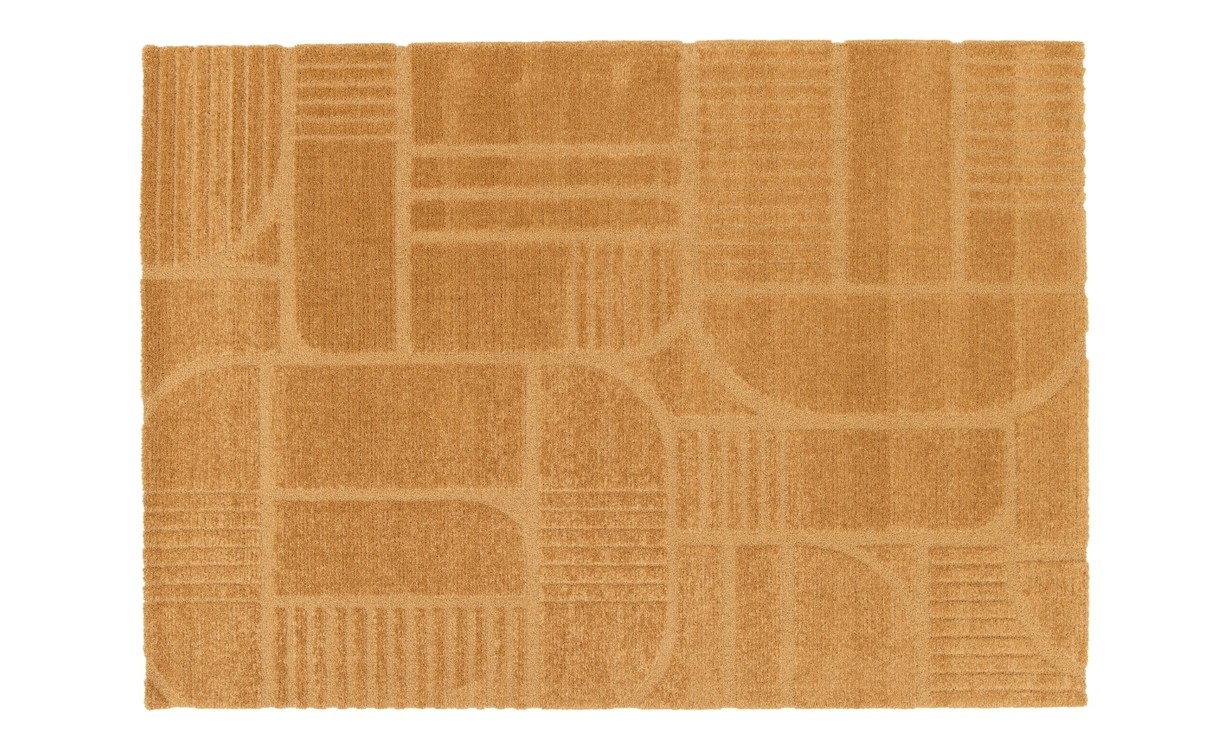 Tapis GROUND  , géométrique Curry