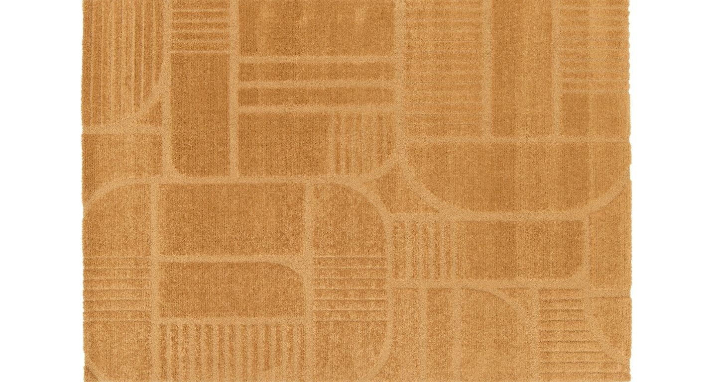 Tapis GROUND  , géométrique  Curry