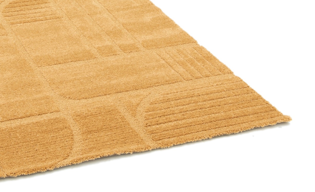 Tapis GROUND  , géométrique Curry