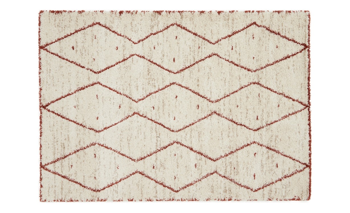 Tapis KAMIL , berbère Beige / rouille