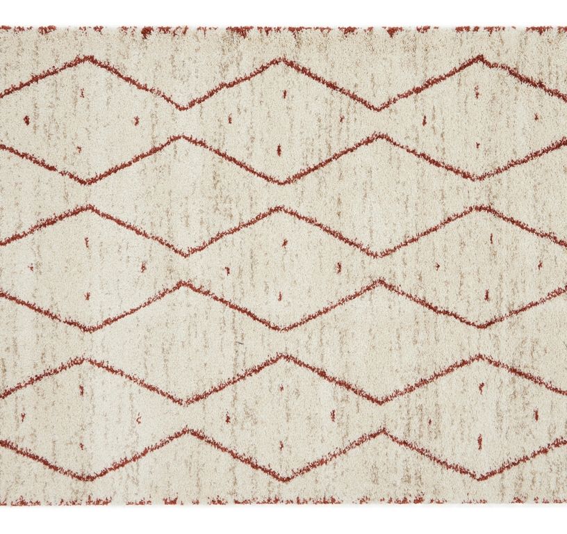 Tapis KAMIL , berbère  Beige / rouille
