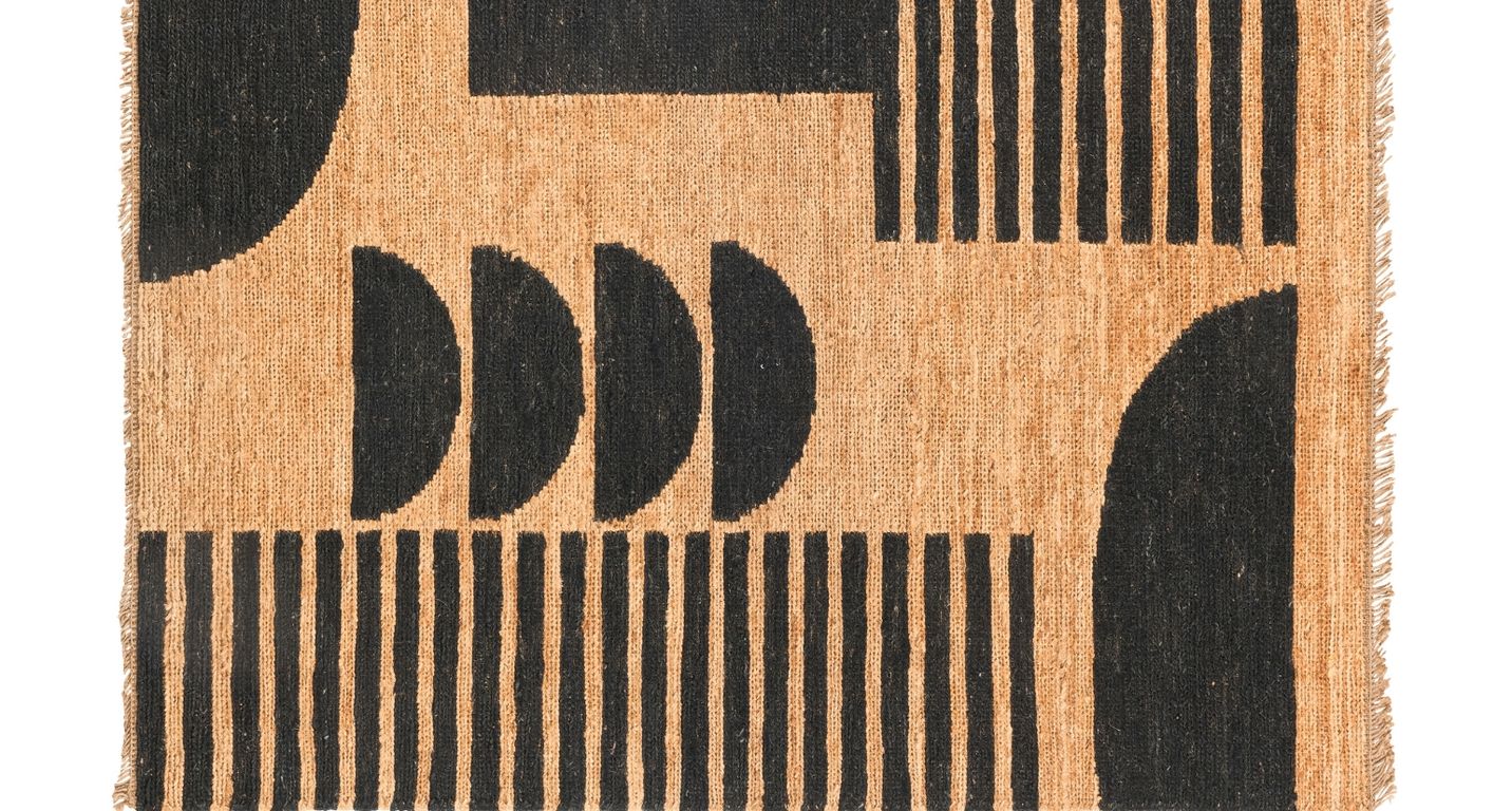 Tapis MARCO , géométrique Naturel / noir