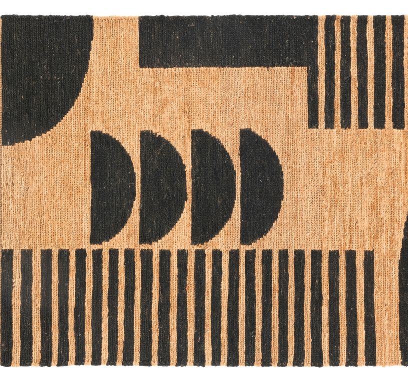 Tapis MARCO , géométrique Naturel / noir