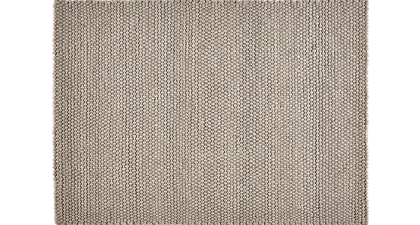 Tapis KNIT , faux-uni ecru
