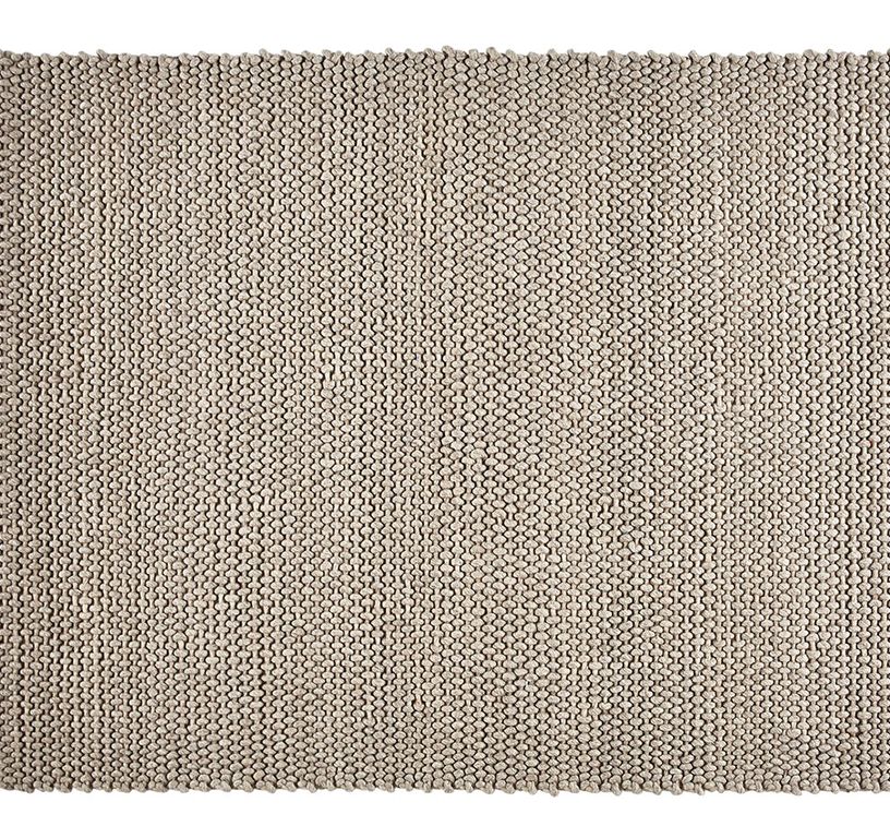 Tapis KNIT , faux-uni ecru