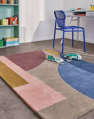 Tapis CARLA , géométrique  Multicolore