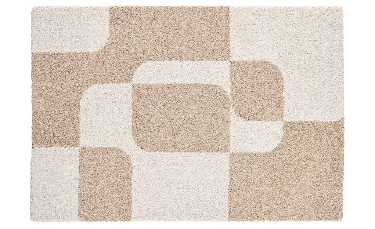 Tapis SHAPEO , géométrique Beige