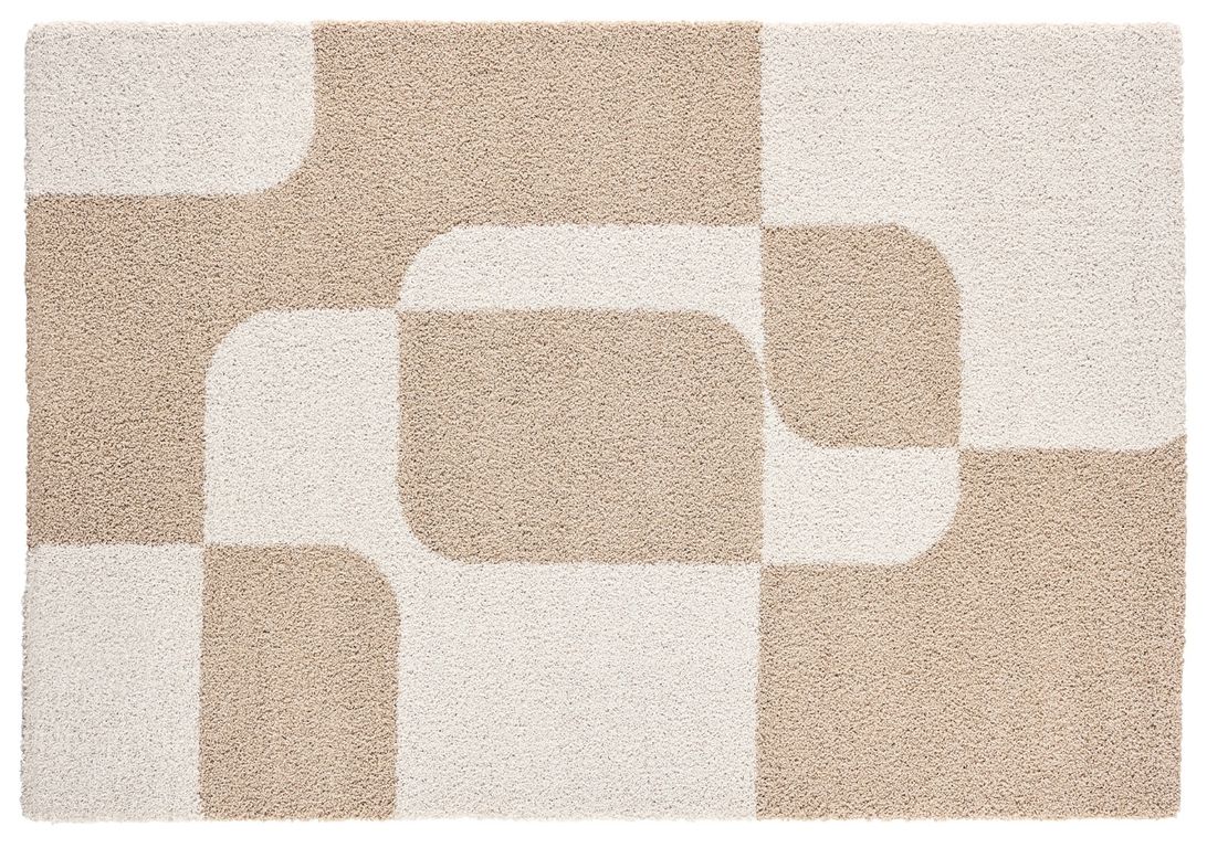 Tapis SHAPEO , géométrique  Beige