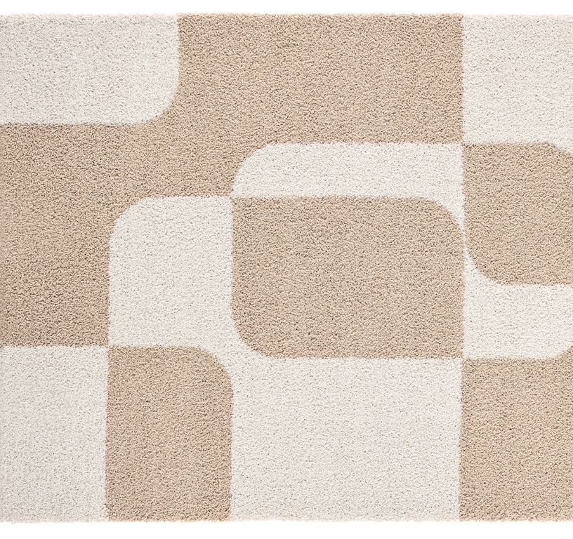 Tapis SHAPEO , géométrique  Beige