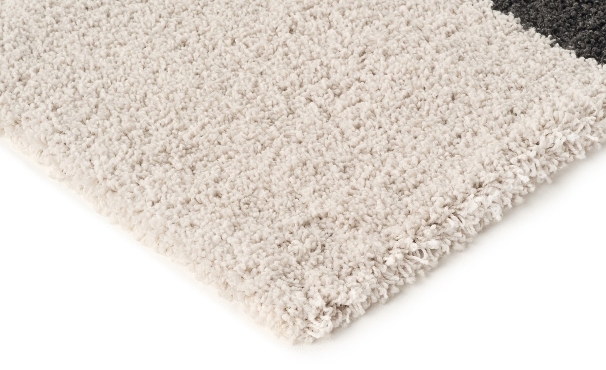 Tapis SHAPEO , géométrique Beige / noir