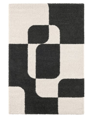 Tapis SHAPEO , géométrique Beige / noir