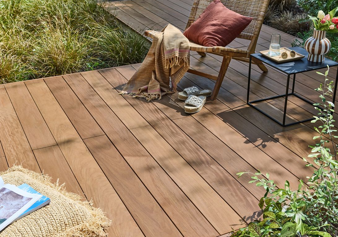 Lame de terrasse IPE, 1.85M ,l 14.50 x L 185 cm