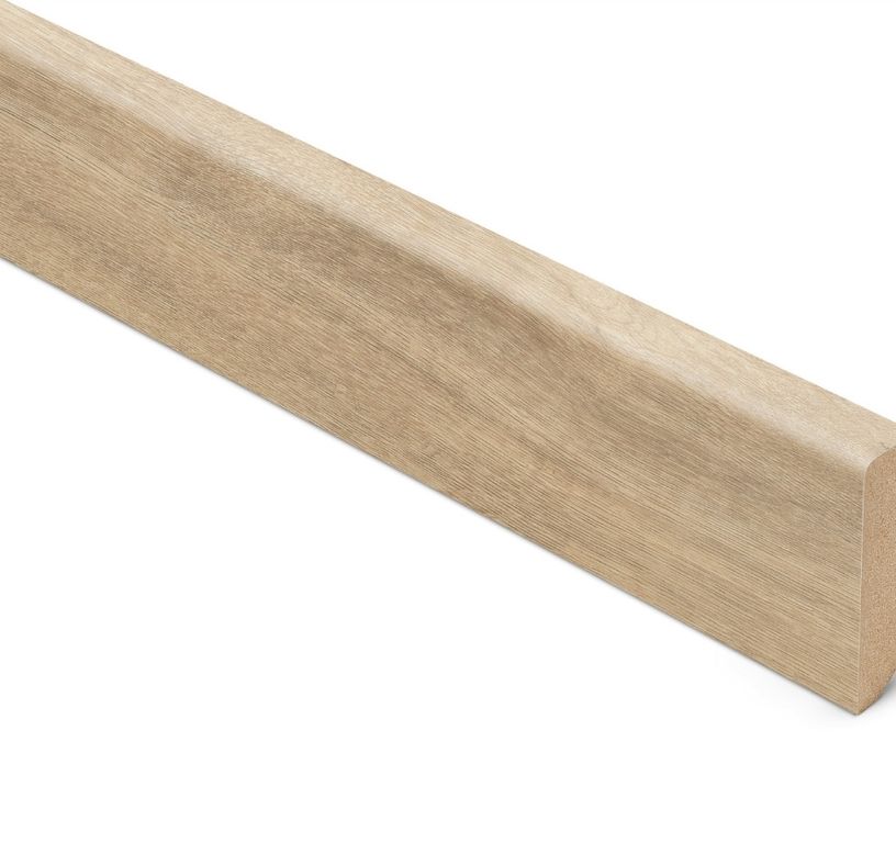 Plinthe  Lamett, Mdf placage bois, décor Bois chêne naturel , h.6.00 x L. 240.00 cm