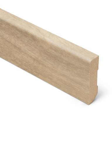 Plinthe  Lamett, Mdf placage bois, décor Bois chêne naturel , h.6.00 x L. 240.00 cm