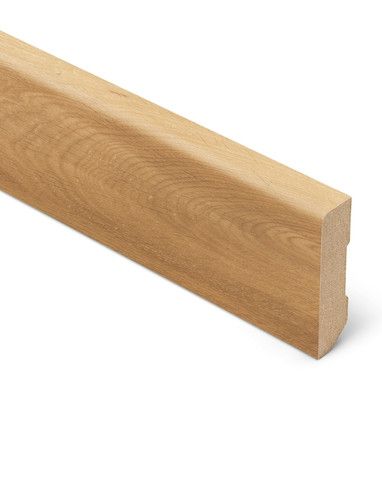 Plinthe  Lamett, Mdf placage bois, décor Bois chêne doré , h.6.00 x L. 240.00 cm