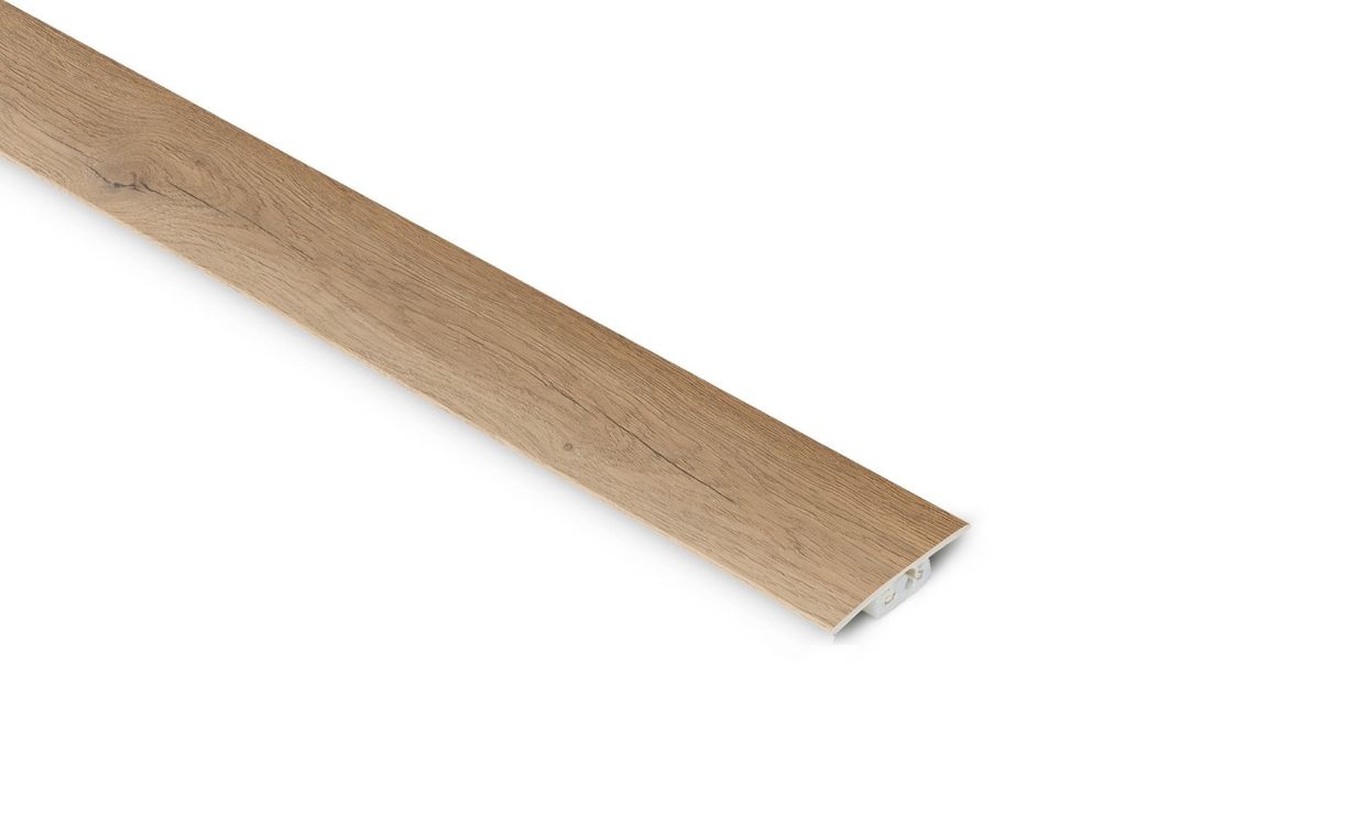 Profilé multi fonction Profilé 3en1 château XXL Lamett, PVC, décor chêne naturel clair , l.4.00 x L. 93.00 cm