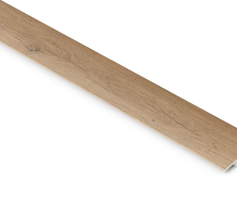 Profilé multi fonction Seuil 3en1 château XXL Lamett, PVC, décor chêne naturel clair , l.4.00 x L. 93.00 cm