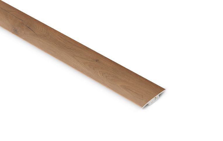 Profilé multi fonction Seuil 3en1 château XXL Lamett, PVC, décor chêne tradition, l.4.00 x L. 93.00 cm
