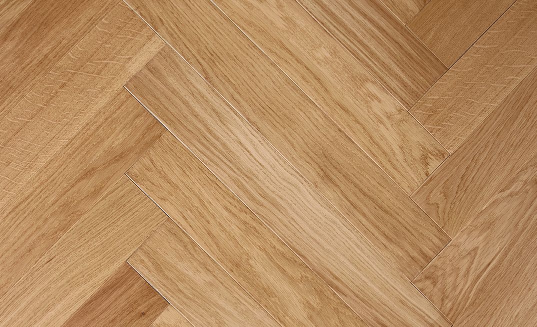 Parquet contrecollé CASTELLA 90 CHENE AUTHENTIQUE, chêne marron moyen, verni, larg. 9.00 cm