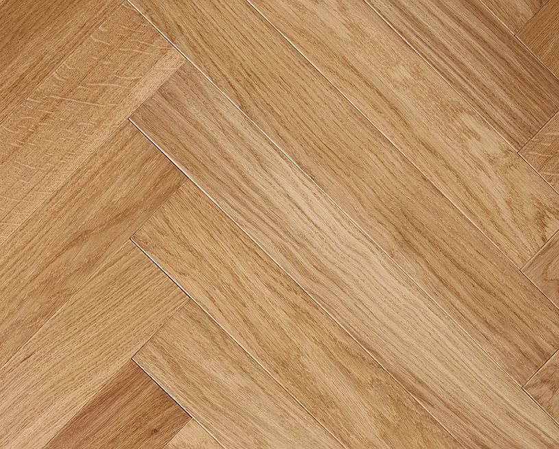 Parquet contrecollé CASTELLA 90 CHENE AUTHENTIQUE, chêne marron moyen, verni, larg. 9.00 cm