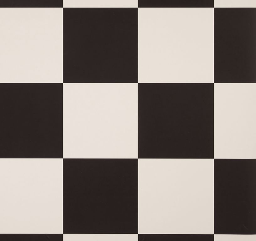 Sol vinyle rouleau ICONIK LIFE 3M Tarkett, Motif damier noir et blanc, rouleau 3.00 m