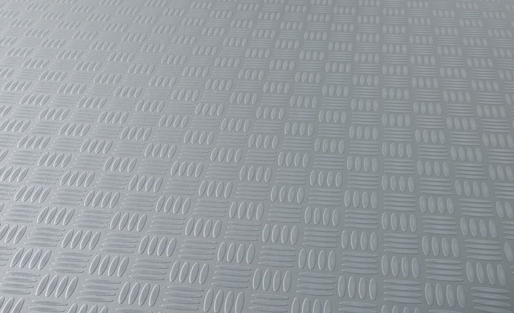 Sol vinyle rouleau ICONIK LIFE 3M Tarkett, Uni/faux uni checker métal, rouleau 3.00 m