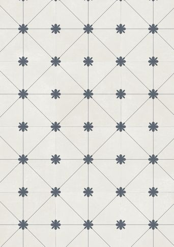 Sol vinyle rouleau HQR NATURE Gerflor, Carreaux ciment berry blue, rouleau 4.00 m