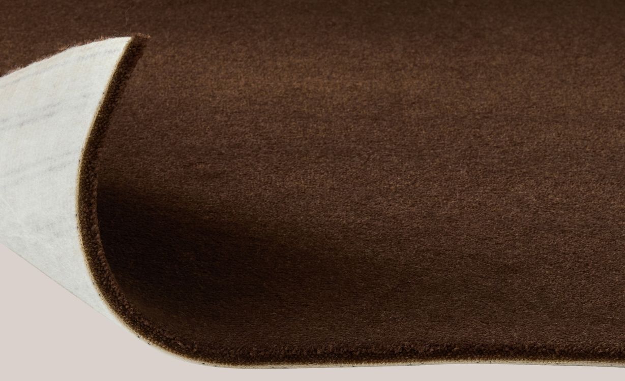 Moquette velours Jane, col Marron, rouleau 4.00 m