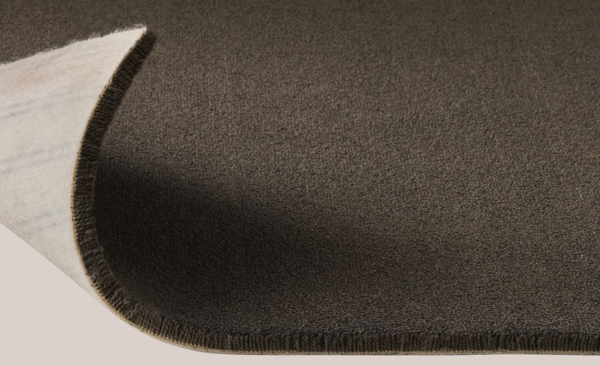 Moquette velours Jane, col Gris anthracite , rouleau 4.00 m