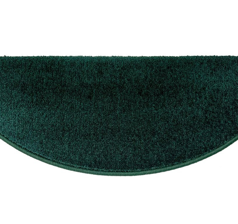 Marchette velours frisé SWEET MARCH, demi lune col vert canard , dim 28.00 x 65.00 cm