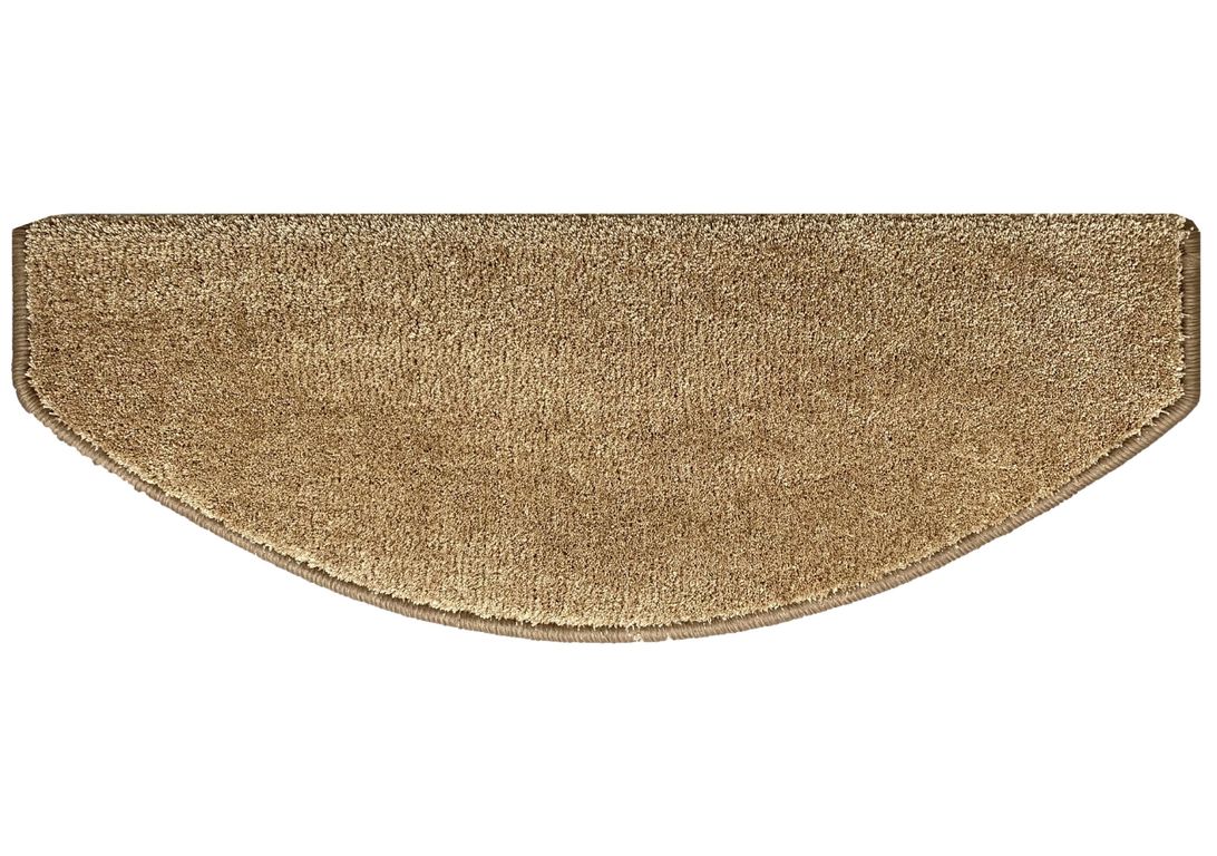 Marchette velours frisé SWEET MARCH, demi lune col Beige, dim 28.00 x 65.00 cm