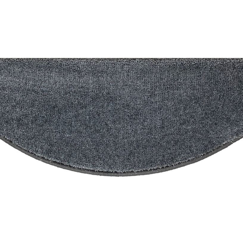 Marchette velours frisé SWEET MARCH, demi lune col anthracite, dim 28.00 x 65.00 cm