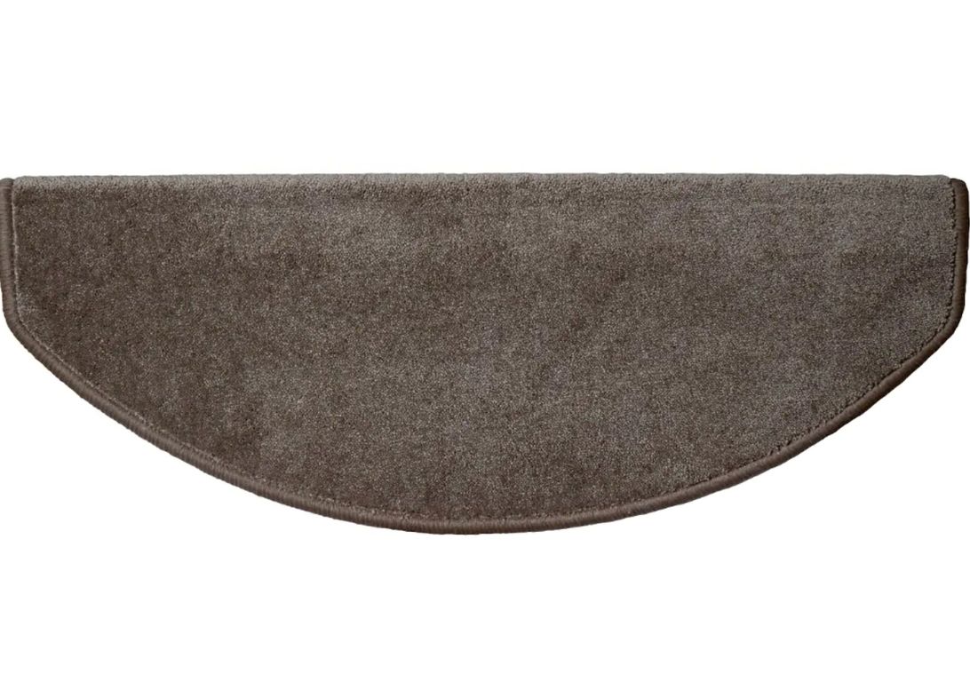 Marchette velours frisé STOCKHOLM, demi lune col taupe, dim 28.00 x 65.00 cm
