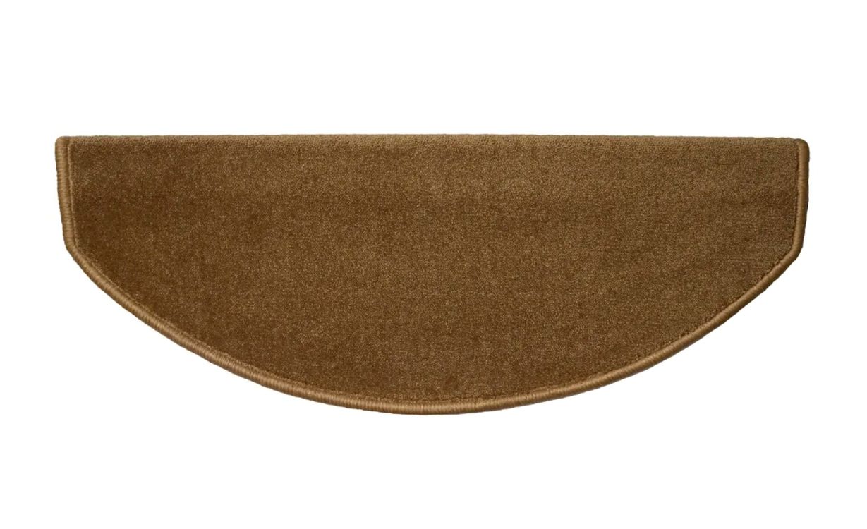 Marchette velours frisé STOCKHOLM, demi lune col ocre, dim 28.00 x 65.00 cm