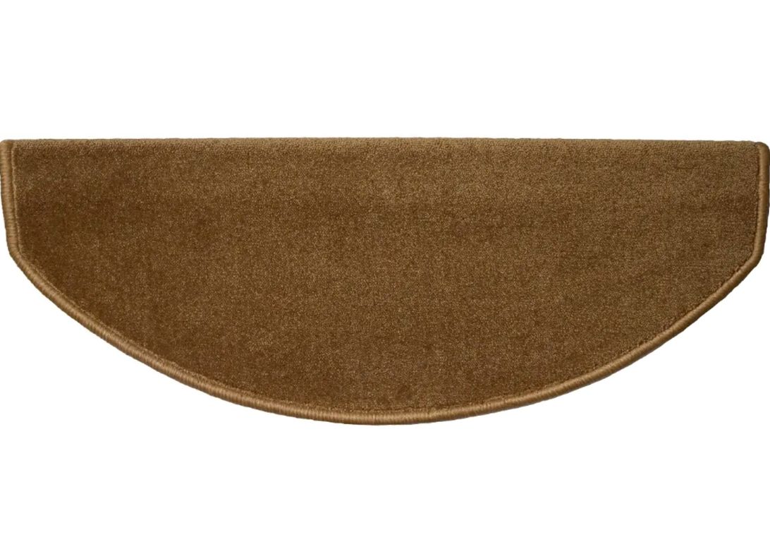Marchette velours frisé STOCKHOLM, demi lune col ocre, dim 28.00 x 65.00 cm