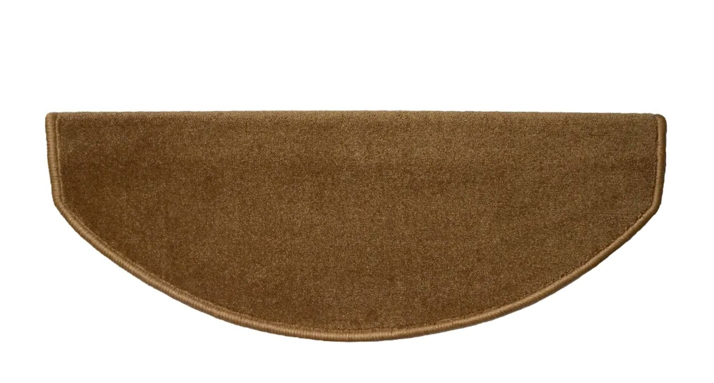 Marchette velours frisé STOCKHOLM, demi lune col ocre, dim 28.00 x 65.00 cm