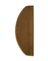 Marchette velours frisé STOCKHOLM, demi lune col taupe, dim 28.00 x 65.00 cm