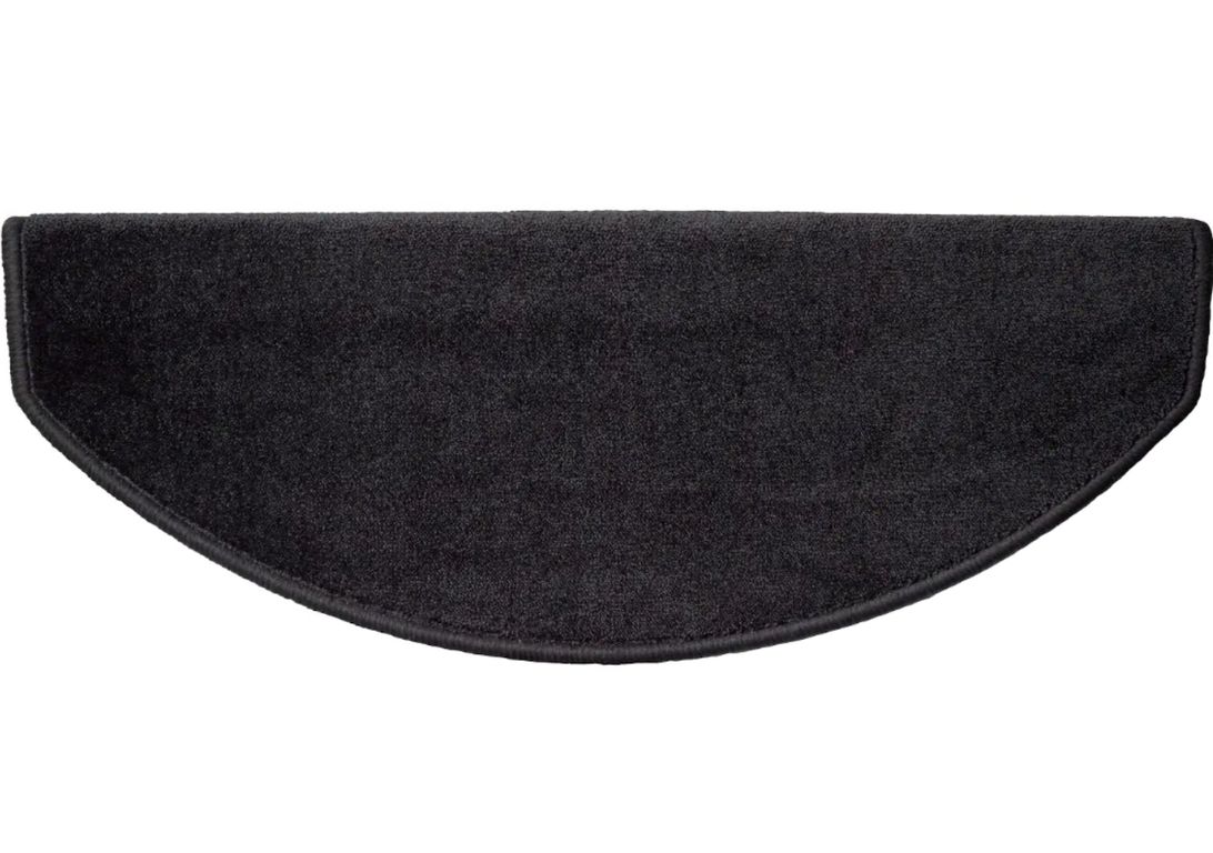 Marchette velours frisé STOCKHOLM, demi lune col anthracite , dim 28.00 x 65.00 cm