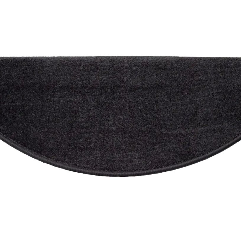 Marchette velours frisé STOCKHOLM, demi lune col anthracite , dim 28.00 x 65.00 cm