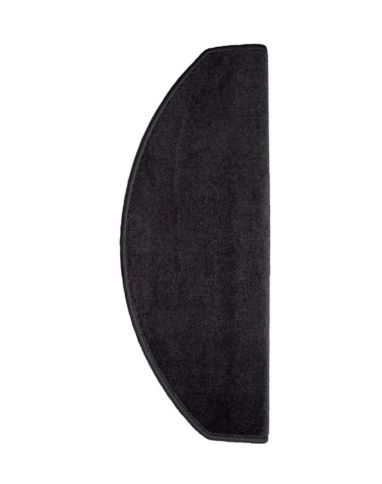 Marchette velours frisé STOCKHOLM, demi lune col anthracite , dim 28.00 x 65.00 cm
