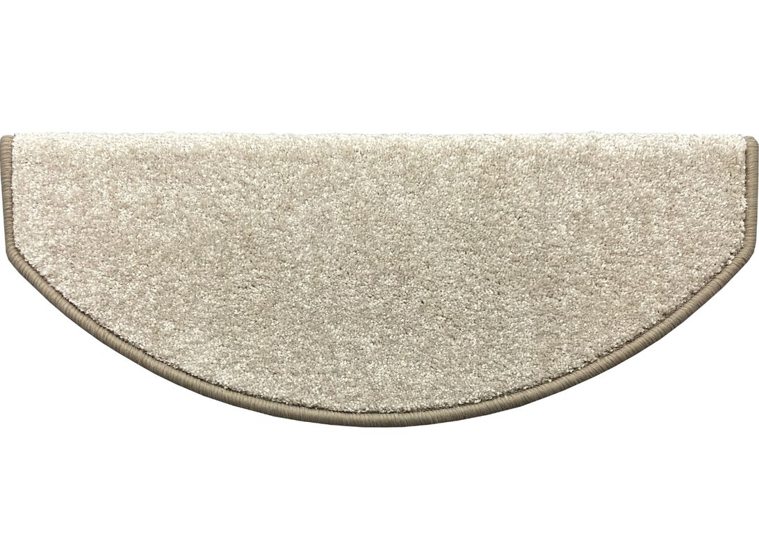 Marchette velours coupé CAROUSEL, demi lune col beige , dim 28.00 x 65.00 cm