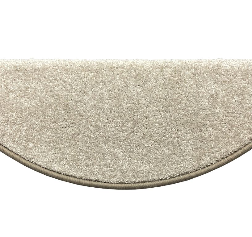 Marchette velours coupé CAROUSEL, demi lune col beige , dim 28.00 x 65.00 cm