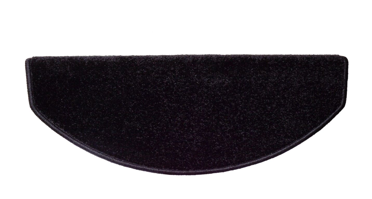 Marchette velours coupé CAROUSEL, demi lune col noir, dim 28.00 x 65.00 cm