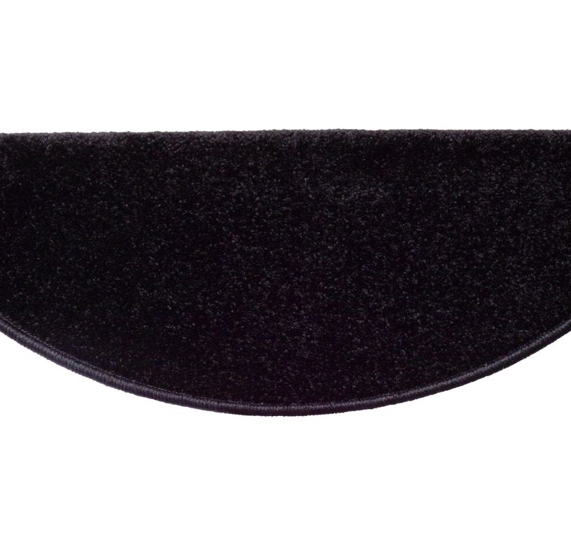 Marchette velours coupé CAROUSEL, demi lune col noir, dim 28.00 x 65.00 cm
