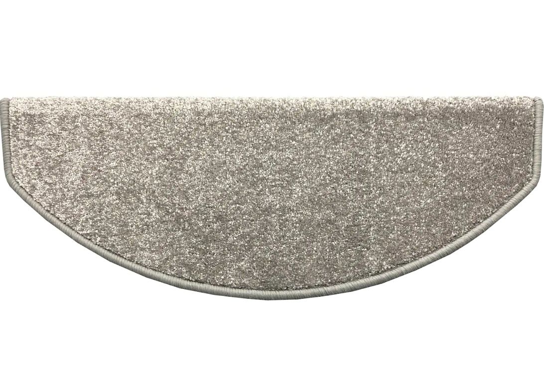 Marchette velours coupé CAROUSEL, demi lune col gris foncé , dim 28.00 x 65.00 cm