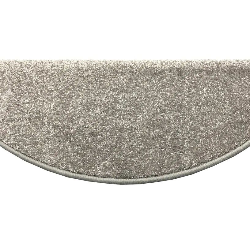 Marchette velours coupé CAROUSEL, demi lune col gris foncé , dim 28.00 x 65.00 cm