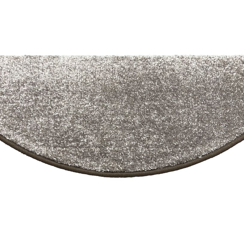 Marchette velours coupé CAROUSEL, demi lune col greige, dim 28.00 x 65.00 cm