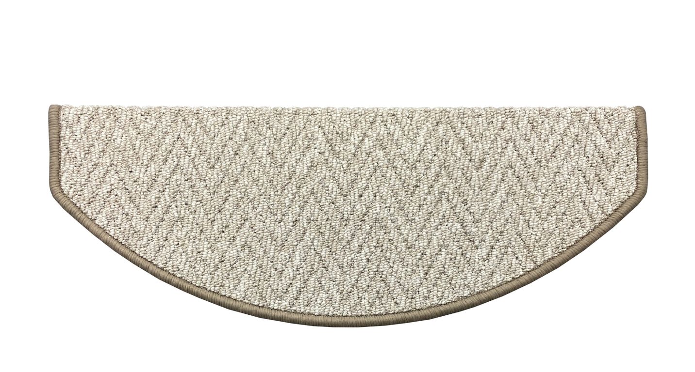 Marchette bouclé ANDES, demi lune col beige, dim 28.00 x 65.00 cm