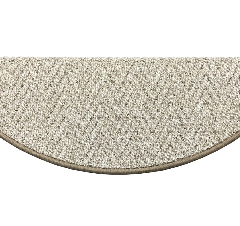 Marchette bouclé ANDES, demi lune col beige, dim 28.00 x 65.00 cm